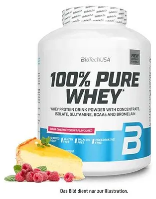 Image de BioTech USA 100% Pure Whey 2270g Dose Himbeere-Cheesecake