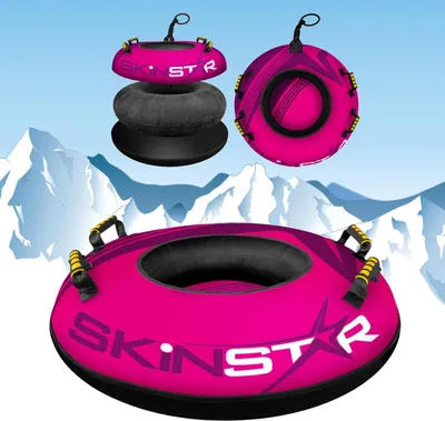 Imagen del producto de SkinStar SNOW TUBE: Trineo tubular para deslizarse en la nieve, con neumáticos especiales para nieve. Diámetro: 100 cm. Color: rosa-lila