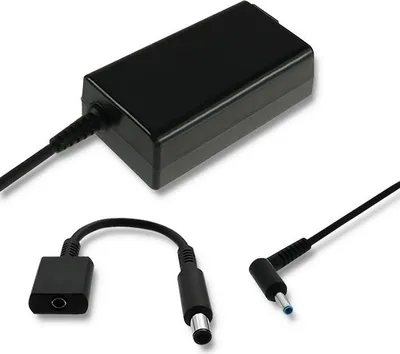 Produktbild von Qoltec 51728 HP Netzteil 65W 19V | 3 33 A 4 5 * 3 0 + Stift | Adapter 4.5 * 3.0 + Pin / 7.4 * 5.0 + Pin | + Netzkabel