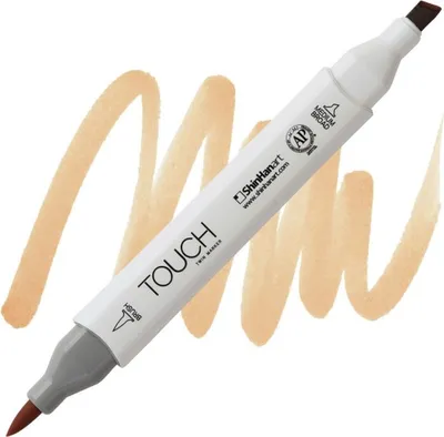 Image de Pinceau et ciseau double face TOUCH, BR107 Sand