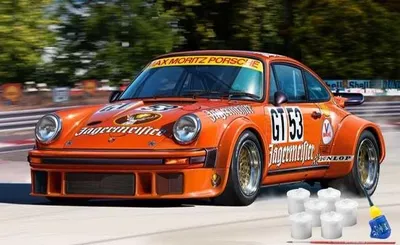 Produktbild von Revell 5669 Geschenkset Jägermeister Motorsport 50th Anniversa Revell Modellbausatz mit Basiszubehör