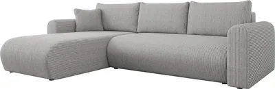 Produktbild von MIRJAN24 Ecksofa Eliwo Cord, Polsterecke, L-Form Sofa, Polstergarnitur, Eckcouch vom Hersteller (Farbe: Poso 110)