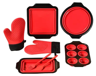 Produktbild von Set aus Silikon-Backformen für die Küche