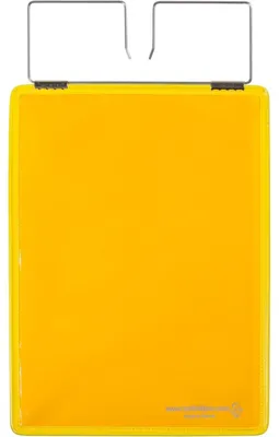 Produktbild von Kennzeichnungshülle A5 gelb PVC mit Haltedraht VE=10 Stück
