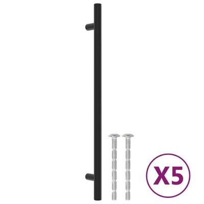 Produktbild von Möbelgriffe 5 Stk. Schwarz 224 mm Edelstahl