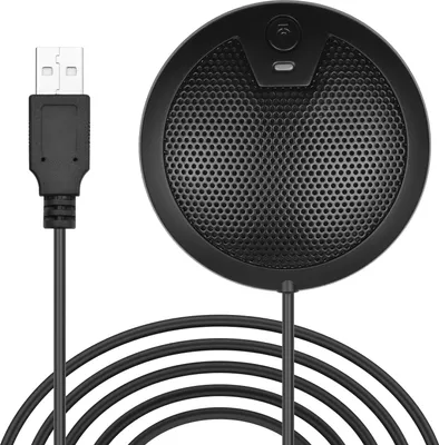 Produktbild von USB-Desktop-Kondensatormikrofon 360 ¡ã omnidirektionales Mikrofon mit 2 m langem Kabel Typ-C-Stecker fuer Computer-Videokonferenzen Online-Unterricht Gaming Videoaufzeichnung Interview