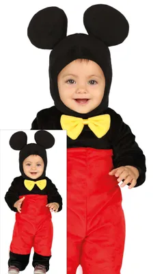 Produktbild von FIESTAS GUIRCA, Kleines Mäuschen Baby Kostüm - Mütze und Overall - Tierkostüme für Babys - Ideal für Halloween, Karneval und Kinderkostümpartys