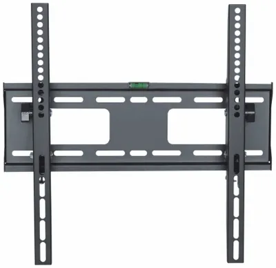 A gray TV wall mount is shown against a white background.