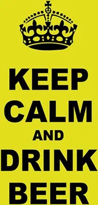 Produktbild von vianmo Holzschild 30x20 cm keep calm and drink beer