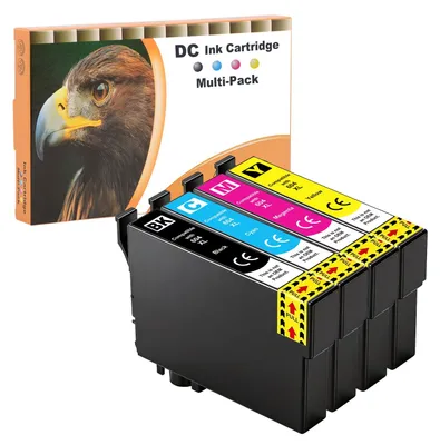 Immagine prodotto di Cartucce compatibili D&C 4X per stampanti Epson 604XL 604 XL, adatte ai modelli Epson Expression Home XP-2205, XP-2200, XP-3200, XP-3205, XP-4200, XP-4205 e Workforce WF-2910, WF-2930, WF-2935, WF-2950