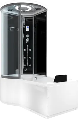 Produktbild von Kombination Badewanne Dusche K55-R31 Duschtempel 100x170 cm