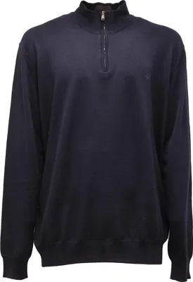Obrázek produktu pro 5018AP maglione uomo HARMONT&BLAINE pánský vlněný svetr se zipem modrý