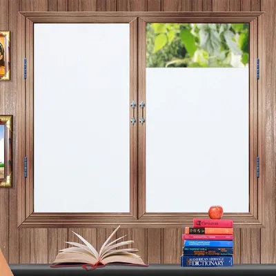 Productafbeelding van Raamfolie, melkglaslook, wit, 105x200 cm, zonder lijm, mat, privacyfolie