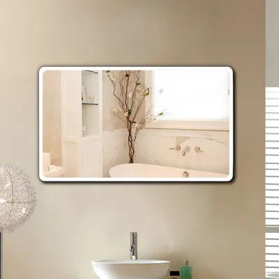 Produktbild von LED Badezimmerspiegel Badspiegel Lichtspiegel Wandspiegel 120*70CM Berührungsschalter