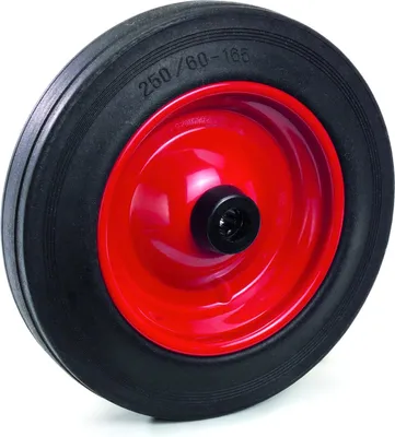Produktbild von Fetra Vollgummirad 250 x 60 mm auf Stahlblechfelge, 60 mm Nabe