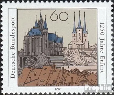 Produktbild von Briefmarken BRD (BR.Deutschland) 1992 Mi 1611 (kompl.Ausgabe) postfrisch 1250 Jahre Erfurt