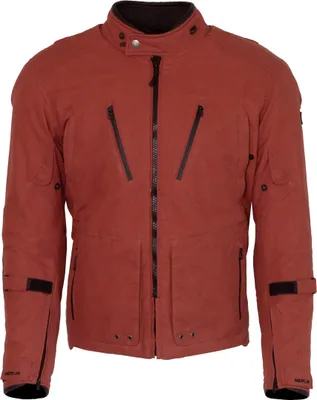Imagen del producto de Chaqueta textil para motocicleta Merlin Exile D3O Explorer, color ocre, talla M