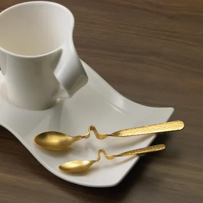 Imagen del producto de NewWave Caffè - Cuchara para café, chapada en oro, 172 x 30 x 12 mm | Villeroy & Boch | N.º de artículo: 1457140161 | EAN: 4003683353629
