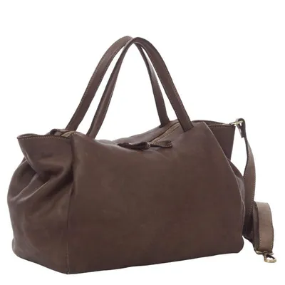 Produktbild von BZNA Handtasche Diana taupe Designer Schultertasche Tasche Ledertasche