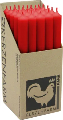 Obrázok produktu pre Valcová sviečka 25 cm červená, IHR
