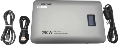 Image de PowerSmart Powerbank 290W Banque d'alimentation avec 2 ports USB C et 2 ports DC et 1 port USB A Batterie au lithium-ion