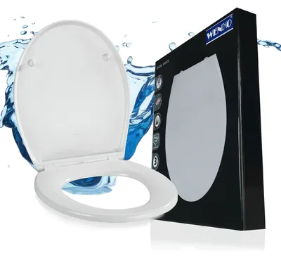 Produktbild von WENKO Premium WC SITZ SAMOS weiß Absenkautomatik Klo Brillen Toiletten Deckel