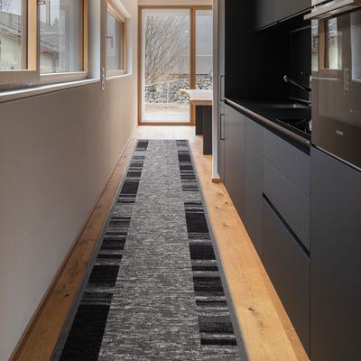 Läufer Antirutsch LINEA grau 67cm gray 67x150 cm