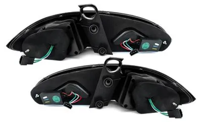 Original Litec LED Rückleuchten Set Schwarz Smoke für Seat Leon II 1P 2005-2009 – Produktansicht 3