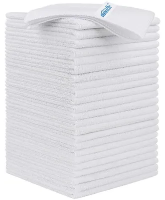 Productafbeelding van 24 microvezeldoeken, 30 x 30 cm, wit