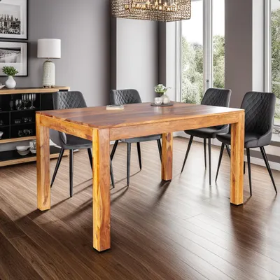 Produktbild von cagü: Design Esstisch SATNA aus Sheesham massiv Holz 120cm x 70cm
