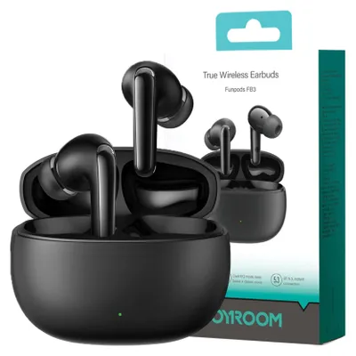 Obrázok produktu pre JOYROOM JR-BC1, True Wireless Stereo (TWS), Slúchadlá s mikrofónom, Čierna