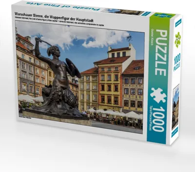 Produktbild von Calvendo Warschauer Sirene, die Wappenfigur der Hauptstadt 1000 Teile Puzzle quer 640x480mm, Kirsch Gunter; 7448596