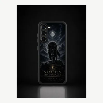 Productafbeelding van Samsung S23 hoesje, telefoonhoesje, beschermhoesje, case met een wolfmotief – LUNØIR ©