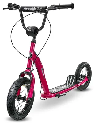 Image de RUBY 12 - Trottinette pour enfants - 2 pneus gonflables de 30 cm - Guidon réglable - À partir de 5 ans - Rose