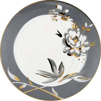 Produktbild von Greengate Aslaug Frühstücksteller dark grey 20,5cm