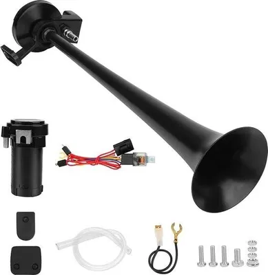 Immagine prodotto di Clacson ad aria compressa 12 volt - Fischietto turco - Clacson da nave - Clacson da nebbia - Clacson da auto - Clacson a gas - 150 decibel