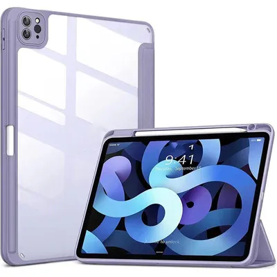 Produktbild von Tablet Hülle für iPad 10 2022/iPad 11 A16, Magnetisch, Vollschutz mit verstecktem Stifthalter, Kamera Rundumschutz, Auto Sleep/Wake, Lila