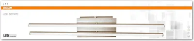 Produktbild von Osram LED Wand- und Deckenleuchte, Leuchte für Innenanwendungen, Warmweiß, 610,0 mm x 100,0 mm x 60,0 mm, LED Twin