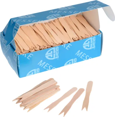Produktbild von GRÄWE Einwegbesteck - Pommes Frites Gabeln, 8,5 cm lang, 500 Stück, Snackgabeln