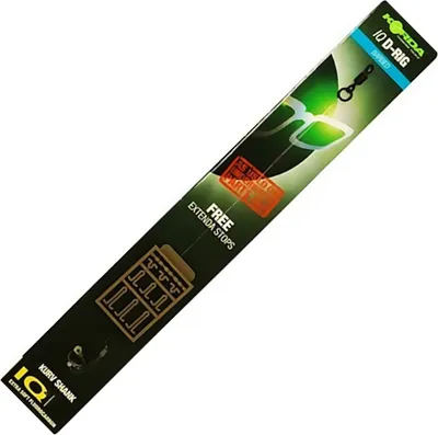 Produktbild von Korda IQ D Rig Kurv - 1 Karpfenvorfach, Größe/Tragkraft:Gr. 6 / 12lb