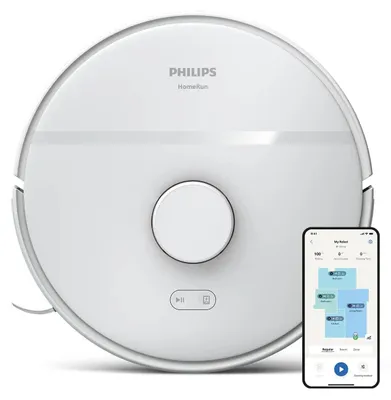 Immagine prodotto di Robot aspirapolvere e lavapavimenti Philips HomeRun serie 2000, bianco (XU2000/25)