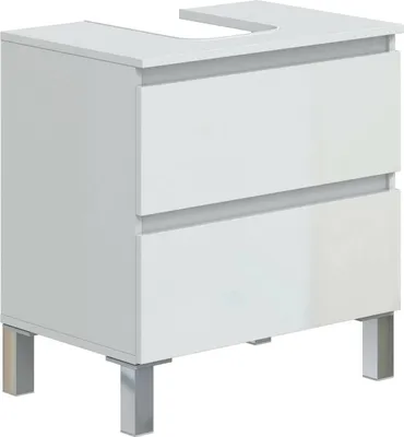 Produktbild von Dmora Unterschrank Toutle 60x40x63,5 cm Weiß, 2 Schubladen