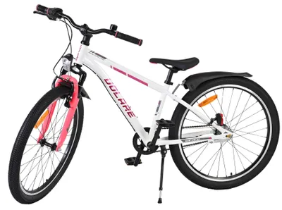 Produktbild von Volare XC Race Kinderfahrrad - 24 Zoll - Weiß-Rosa - Shimano Nexus 3 - Mit em Kabelschlösschen