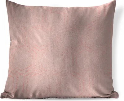 Produktbild von MuchoWow® Zierkissen Sofakissen Wohnzimmer Dekokissen 45x45 cm Rosa - Muster - Sechseck - Schlafpolster - Polster für das Sofa