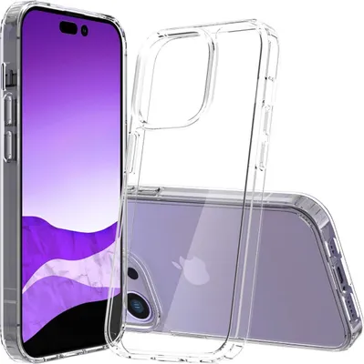 Obrázek produktu pro Pouzdro pro mobilní telefon Apple iPhone 14 Pro Hybridní silikonový nárazníkový kryt průhledný