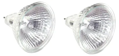 Productafbeelding van 2 x dichroatische gloeilampen, 12V, 35W, MR-16, 50mm, wit, voor motorfiets