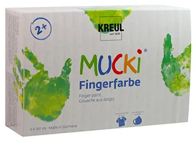Image de MUCKI peinture au doigt 6 pots 150 ml