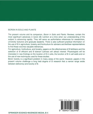 Produktbild von Boron in Soils and Plants