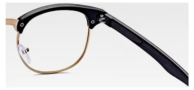 Produktbild von Brille für Kurzsichtigkeit Halbrahmen Computerbrille Retro Myopie Nerdbrille Klare Linsen Fernbrille Mit Dioptrien -1.0 bis -4.0