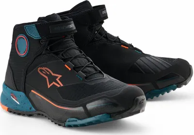 Zdjęcie produktu dla Buty motocyklowe Alpinestars CR-X Drystar, pomarańczowy/zielony, 12,5 (46)